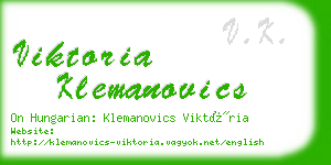 viktoria klemanovics business card